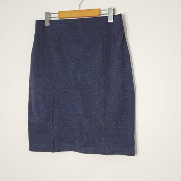 Dalia Navy Blue Classic Mini Pencil Comfort Skirt Spandex Size 6 - Picture 4 of 9